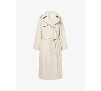 The Frankie Shop Womens The Frankie Shop Riva Oversized Cotton-Blend Trench Coat Light Beige M