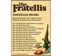 The Fratellis Costello Music 10 Year A4 Print Poster Wall Art Home Decor Album Gift Present Photo Living Room Dining Room Bedroom Unframed Concert Tour Gig Live Show