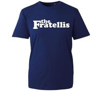 The Fratellis T-Shirt, Funny Scottish Rock Band Music Lover Fan Shirt, Gift Unisex Tee Top (Navy, L Years)