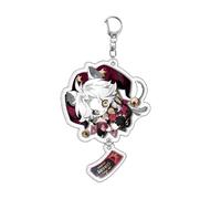 The Freak Circus Keychain Freak Circus Harlequin Pierrot Jester Character Keychain 2D Acrylic Keyring Pendant Accessories for Backpack Handbag Party Supplies