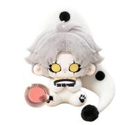 The Freak Circus Plush Toy Freak Circus Pierrot Plush Cartoon Character Doll Soft Plushies Pillow Stuffed Figure for Game Fans You Can DIY It Yourself (Doll+Blush+Necklace)