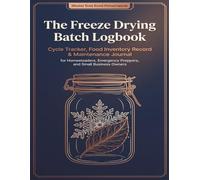 The Freeze Drying Batch Logbook: Cycle Tracker, Food Inventory Record, Long-Term Pantry Storage & Maintenance Journal for Home Freeze Dryer Owners, ... Preppers, and Freeze-Dried Candy Makers