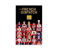 The French Drama Dispatch Anthology Comedy Vintage Movie Canvas Wall Art Living Modern Family Bedroom Music Movie Cartoon Poster 24x36inch(60x90cm) Unframe-style