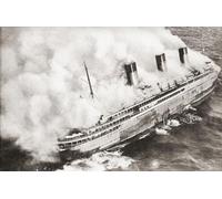 The French ocean liner SS L'Atlantique. The ship caught fire in 1933 whilst sailing between Bordeaux and Le Havre to be refitted. The ship was scrapped in 1936 resulting in the payment of US$6.8