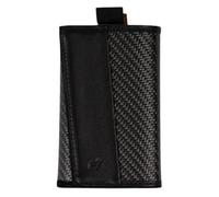 The Frenchie Co. - Wallet - Slim bifold leather wallet - RFID blocking protection with multiple card slots and ID window - Compact durable design for everyday carry, Carbon-Black, Compact (2.48 x 3.9