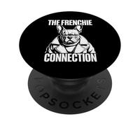 The Frenchie Connection Stylish Dog Trench Coat Puppy Gift PopSockets Adhesive PopGrip