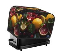 The Fresh Grapefruit Lemon toaster cover is suitable for 2 small toaster covers with wide slots and comes with a storage pocket to meet diverse baking needs.