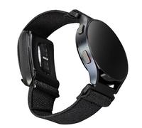 The Fresh Strap Hybrid- Band Compatible with Samsung Watch and Whoop 4.0 Band Hybrid, Band Compatible with Garmin and Whoop 4.0 Band Hybrid - Odor Resistant, Breathable Nylon, Black, 20mm and 5.0
