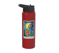The Fried Chicken Lover Tarot Card Stainless Steel Insulated Water Bottle