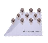 The Friendly Swede Bundle of 3 x Hybrid Touchscreen Stylus with replaceable microfibre Tips Ersatz Mikrofaserspitzen