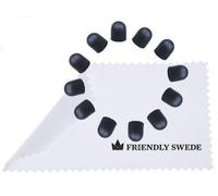 The Friendly Swede Replacement Tips for The Friendly Swede Stylus Pen 5.5" with Replaceable Thin-Tip, iPad Pointer Rubber Tip Stylus Tips, Fine Tip Stylus Replacement Tips - 12 Pieces Stylus Pen Tips