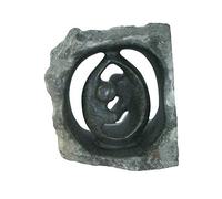 The Friendly Trading Co Dancing Lovers Eternal Love African Stone Sculpture 6 inch / 18 cm African Art with Storycard