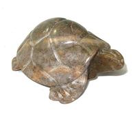 The Friendly Trading Co Turtle Sculpture in Serpentine Stone by Shona People of Zimbabwe 12 cm