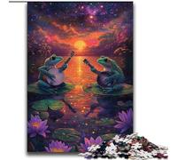 The Frog Band at Sunset 2000 Piece Jigsaw Puzzles for Teenagers, Interesting Stress Reduction Parent-child Interaction (70x100cm)