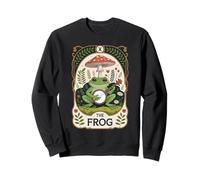 The Frog Cottagecore Tarot Card Mystical Frog Art Gift Sweatshirt