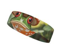 The Frog Family is Reading Headbands for Women & Men Sports Headband, Fits All Head Sizes, Ultra Absorbent & Non-Slip Sweatband for Running, Yoga, Gym