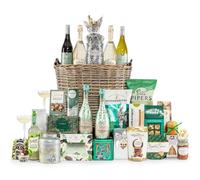 The Frosty Feast Luxury Hamper, Prosecco 4 x 75cl, 2x Red and 2x White Wine, Sweet & Savoury Treats and all the Christmas Classics