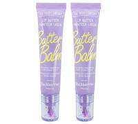 The Fruit Company Lip Butter Pack 2 Pack Lip Butter Balm | Hydration with Peptides Vitamin E Jojoba and Shea | Lip Gloss Fruit Flavors (BORAS)