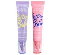 The Fruit Company Lip Butter Pack 2 Units Lip Butter Balm | Hydration with Peptides Vitamin E Jojoba and Shea | Lip Gloss Fruity Flavors (MORAS SANDIA)