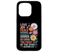 The Fruit of the Spirit Christian Cross Jesus Case for iPhone 15 Pro