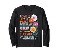 The Fruit of the Spirit Christian Cross Jesus Long Sleeve T-Shirt