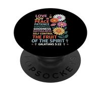 The Fruit of the Spirit Christian Cross Jesus PopSockets Adhesive PopGrip