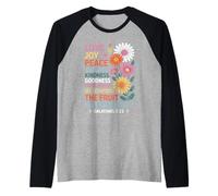 The Fruit of the Spirit Christian Cross Jesus Raglan Baseball Tee