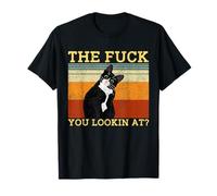 The Fuck You Lookin At Cat Lovers Men Womens T-Shirt