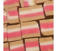 The Fudge Factory Cubed Sweet Treats Gift Pouch (Fudge & Coconut Ice, 600g Bag)