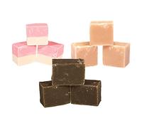 The Fudge Factory Dairy Free Vegan Fudge Gift Pouch 600g (Vegan Vanilla, Chocolate & Strawberry Cream)