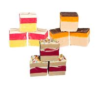 The Fudge Factory Triple Flavour Hand Made Fudge Gift Pouch 600g (Birthday Cake, Cherry Bakewell & Jaffa Cake)