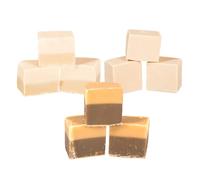 The Fudge Factory Triple Flavour Hand Made Fudge Gift Pouch 600g (Clotted Cream, Chocolate Vanilla & Butterscotch)