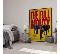 The Full Monty (1997) Framed Classic-Cult Movie Poster Print Wall Art Image Home Decor Artworks Framed Poster Different Sizes and Colours