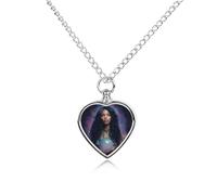 The Full Moon Goddess Cute Pet Urn Necklace Jewelry for Ashes Cat Memorial Locket Pendants Keepsake Women Men