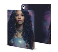 The Full Moon Goddess Printed Tablet Case with Pencil Holder Unisex Slim TPU Protective Cover Compatible with iPad 2020/Pro 2020/Pro 2021/Air4/Air5