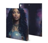 The Full Moon Goddess Printed Tablet Case with Pencil Holder Unisex Slim TPU Protective Cover Compatible with iPad 2020/Pro 2020/Pro 2021/Air4/Air5
