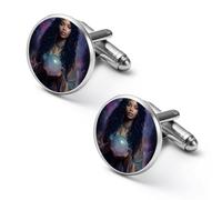 The Full Moon Goddess Trendy Cufflinks for Men Cuff Links Shirt Suit Accessories Wedding Tuxedo Dress Classic Jewelry