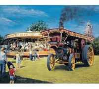The Fun Of The Fair Nostalgic Steam Engine Carousel Helter Skelter Metal Sign