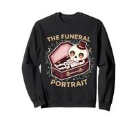 The Funeral Portrait Coffin Skelleton Funny Sarcastic Sweatshirt