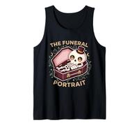 The Funeral Portrait Coffin Skelleton Funny Sarcastic Tank Top