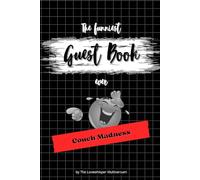 The funniest Guest Book ever: Couch Madness, hilarious gag gift, Family, Friends, Sofa, Home, red