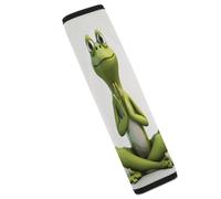 The Funny Frog Doing Yoga Car Seat Belt Cover Soft Comfortable Shoulder Seatbelt Pads Cover Seat Belt Pad for Suitable for Car Interior Accessorie