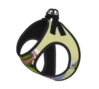 The Funny Frog Doing Yoga Print Soft Pet Harness and Leash Set, Adjustable Mesh Puppy Vest Harness for Small Medium Large Dogs and Cats
