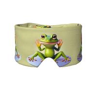 The Funny Frog Doing Yoga Printed Sleep Eye and Ear Masks (26.8Ã-4.3 inches) Suitable for Travel, Yoga, Deep Rest Indoor and Outdoor