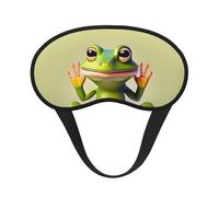 The Funny Frog Doing Yoga Universal Lightweight Eye Mask: Great for Travel, Office Naps and Shift Work. Provides a Comfortable Sleeping Environment