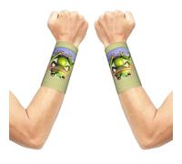 The funny frog doing yoga Wrist sleeve.Elastic Athletic Sleeve Pair,