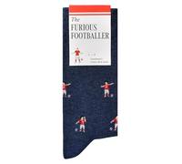 The Furious Footballer Socks - Funny Football Socks - Funny Football Gift for Men - 1 Pair, Size 7 to 12 - Fun Footballer Socks