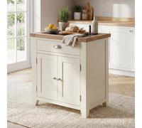 The Furniture Market Cheshire Cream Small Kitchen Island