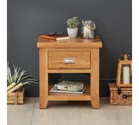 The Furniture Market Cheshire Oak 1 Drawer Lamp Side Table Premium Quality Side Table Elegant And Durable Design Ideal For Living Rooms And Bedrooms