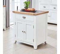 The Furniture Market Cheshire White Small Kitchen Island